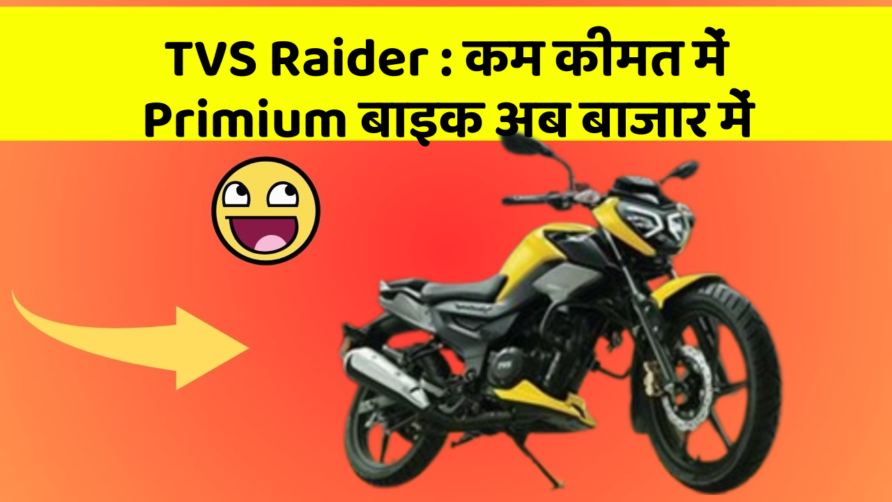 TVS Raider: क्या आपके पास कार के ये फीचर हैं?